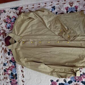 Vintage Prada Long Sleeve Green Button Down Shirt